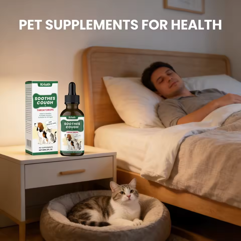 Herbal Throat Liquid Drops for Dogs | Pet Supplement