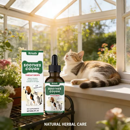 Herbal Throat Liquid Drops for Dogs | Pet Supplement