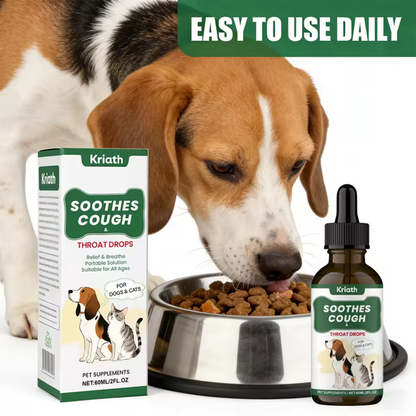 Herbal Throat Liquid Drops for Dogs | Pet Supplement