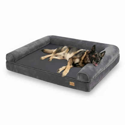 Foam Dog Bed with Waterproof Lining &amp; Washable Cover – Sofa Style