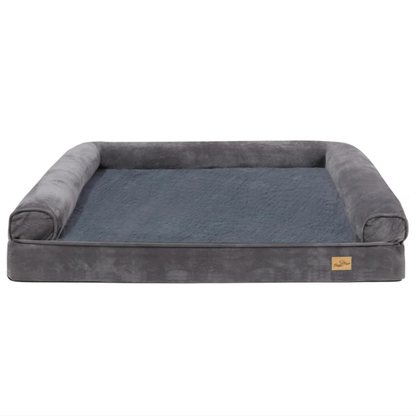 Foam Dog Bed with Waterproof Lining &amp; Washable Cover – Sofa Style
