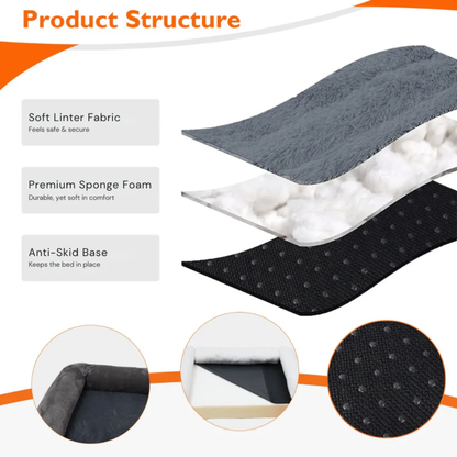 Foam Dog Bed with Waterproof Lining &amp; Washable Cover – Sofa Style