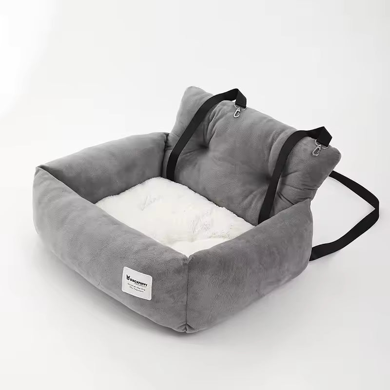 Folding Pet Car Seat Hammock – Travel Carrier for Dogs &amp; Cats