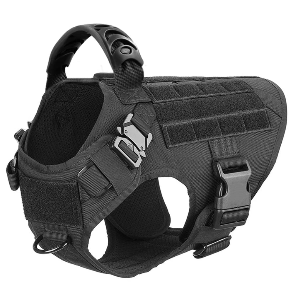 Heavy Duty Tactical Dog Harness with Handle – Adjustable No Pull