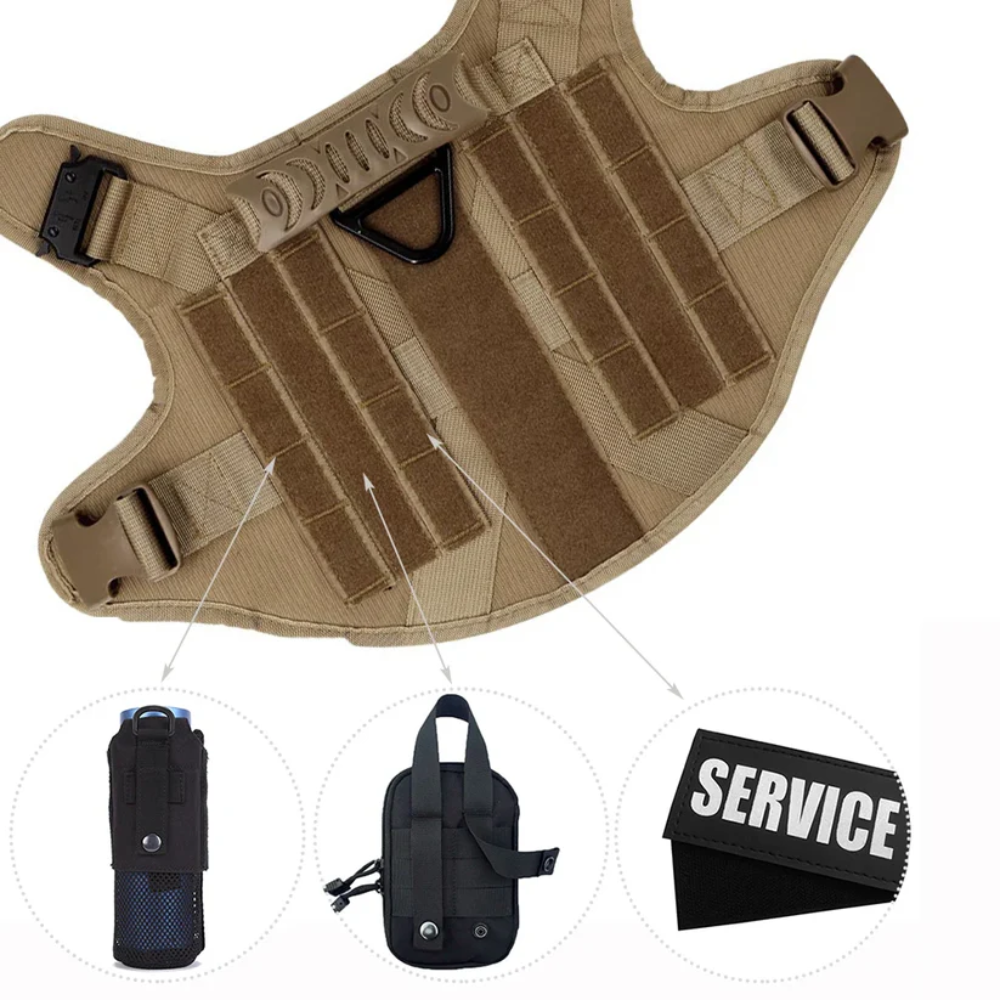 Heavy Duty Tactical Dog Harness with Handle – Adjustable No Pull