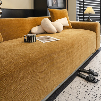 Herringbone Sofa Cover – Full Coverage Couch Protector for Pets