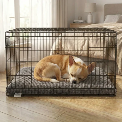 Memory Foam Dog Crate Bed – Washable Puppy &amp; Dog Bed Mat