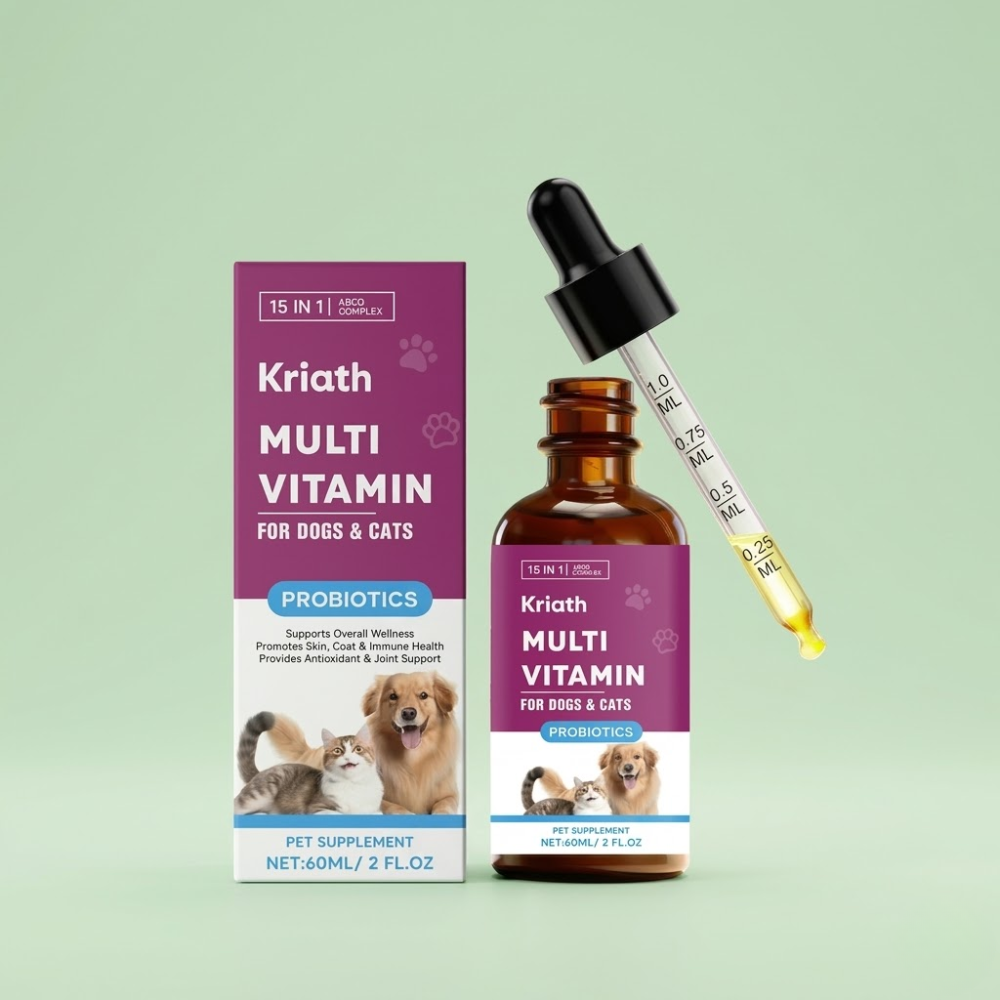Multivitamin Liquid Drops for Pets | Oral Supplement