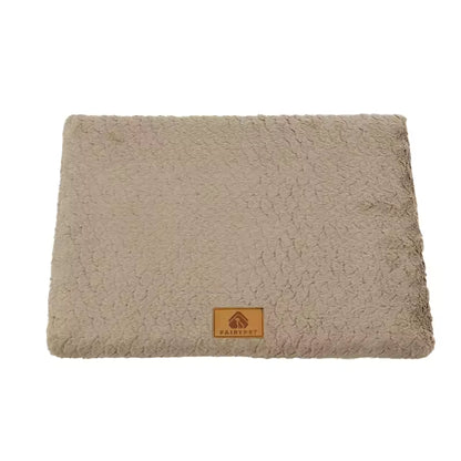 Dog Bed – Washable Faux Fur Crate Bed with Non-Slip Base