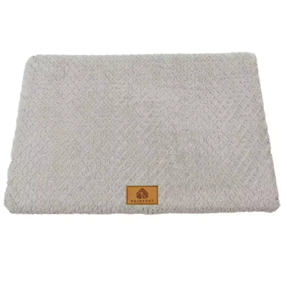 Dog Bed – Washable Faux Fur Crate Bed with Non-Slip Base