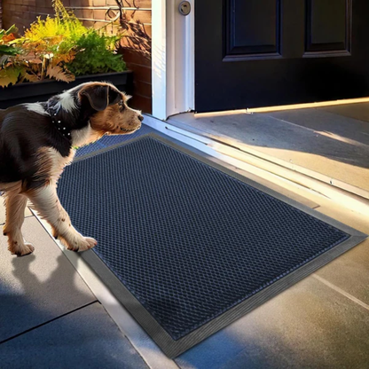 Outdoor Dog Mat – Mud &amp; Dirt Trapping Mat for Muddy Paws
