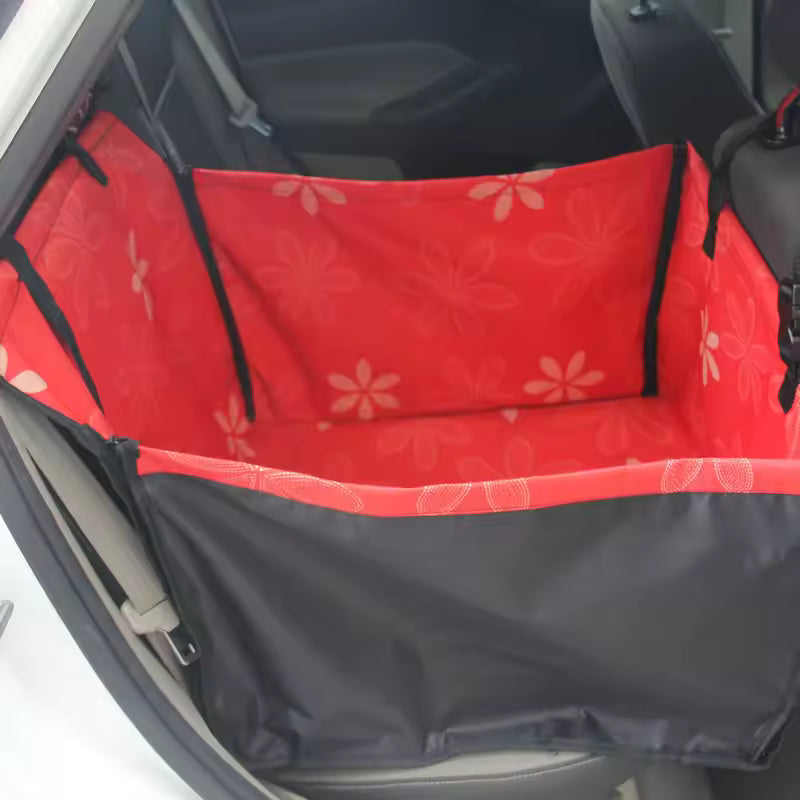 Pet Car Seat Cover Hammock – Rear Seat Protector for Dogs &amp; Cats