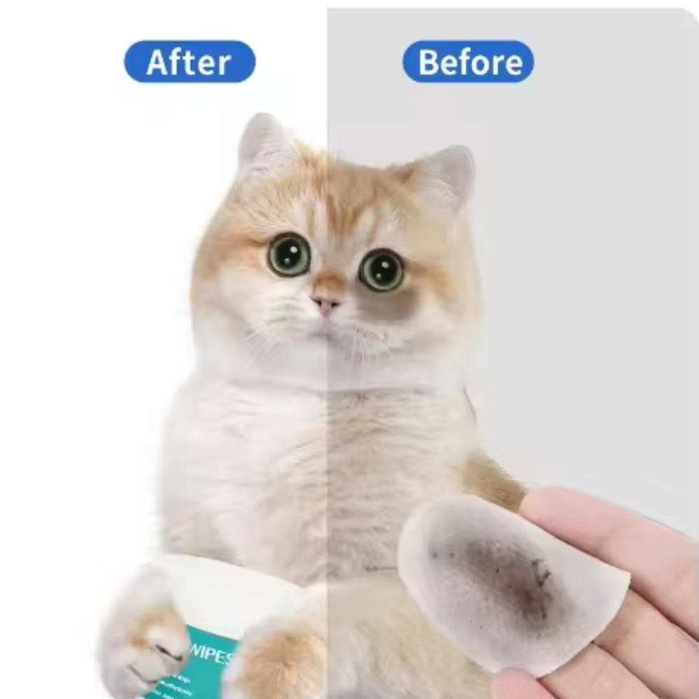 Tear Stain Eye Wipes for Pets | Wet Cleaning Pads