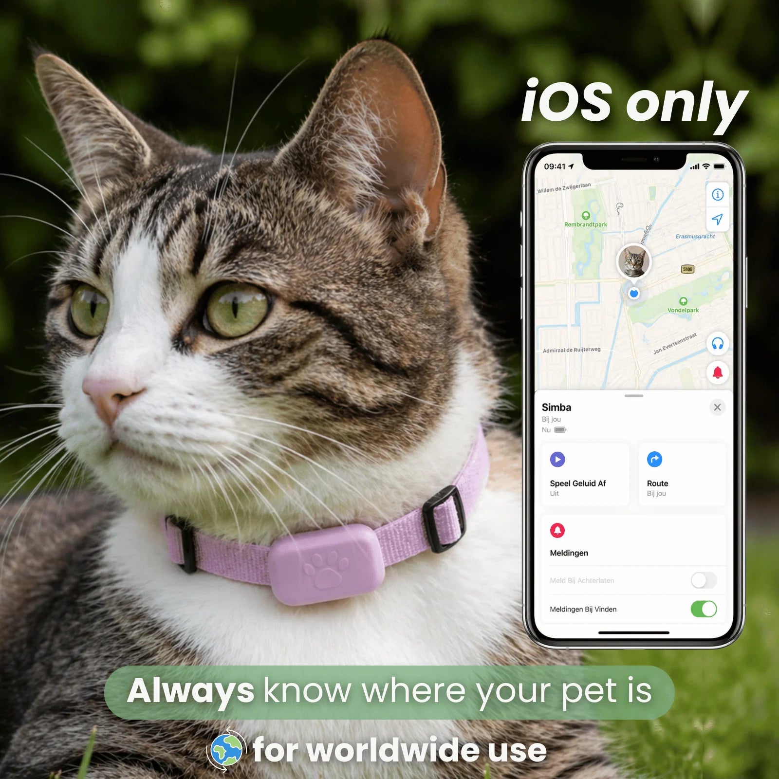 Pet GPS Tracker – Apple Find My Compatible Tracker for Dogs