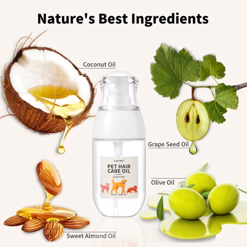 Pet Hair Oil Spray for Dogs and Cats | Coat Spray