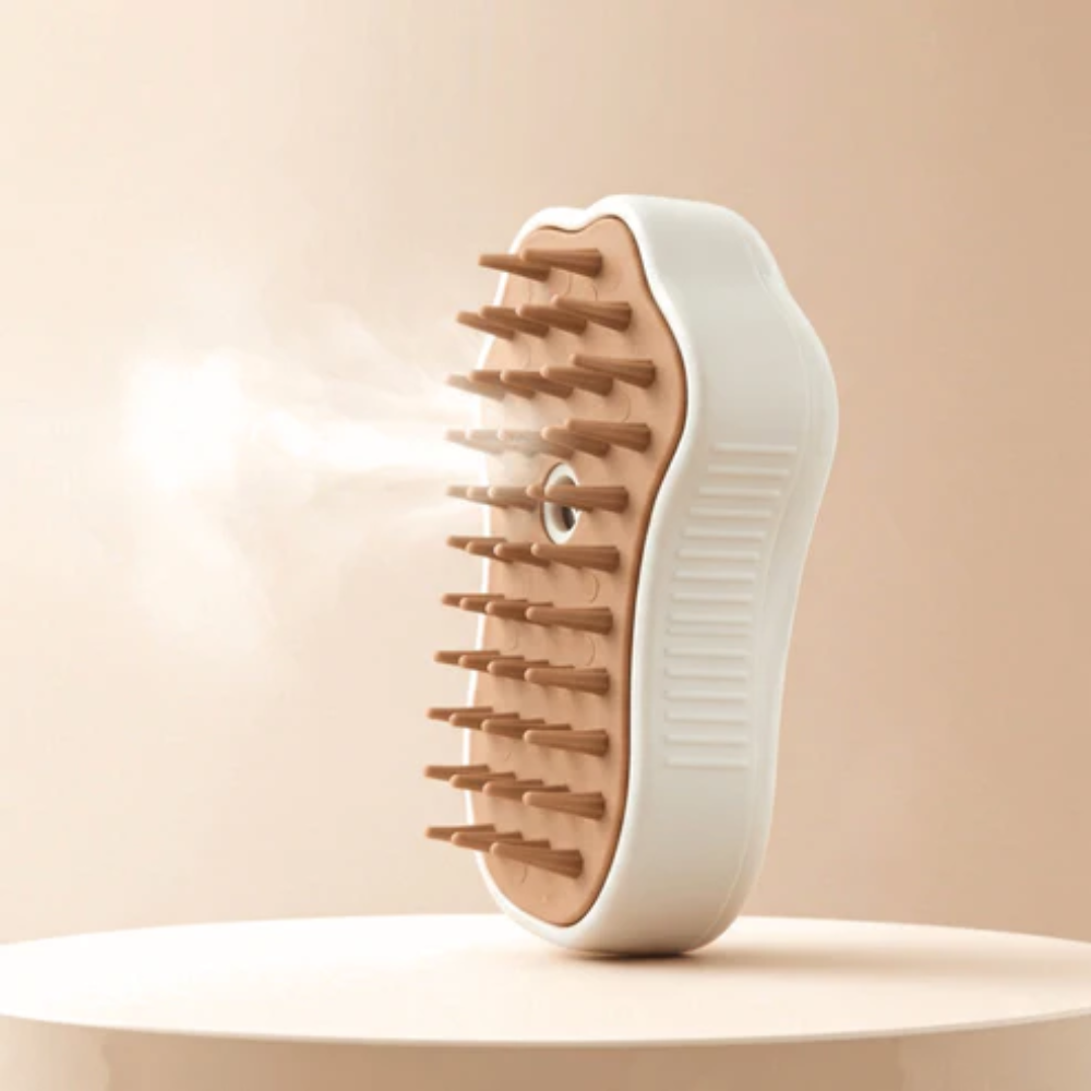 Pet Steam Grooming Brush for Dogs &amp; Cats – Deshedding &amp; Detangling Tool