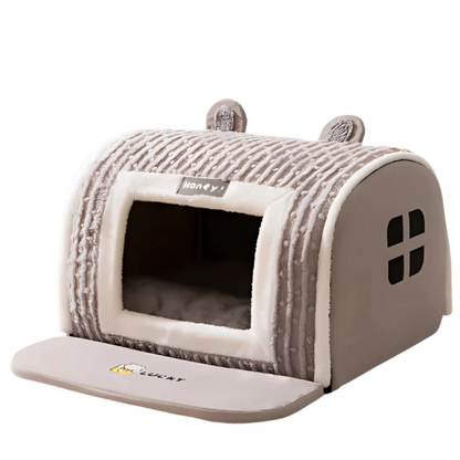 Plush Dog Bed – Soft Calming Pet Bed for Small &amp; Medium Dogs