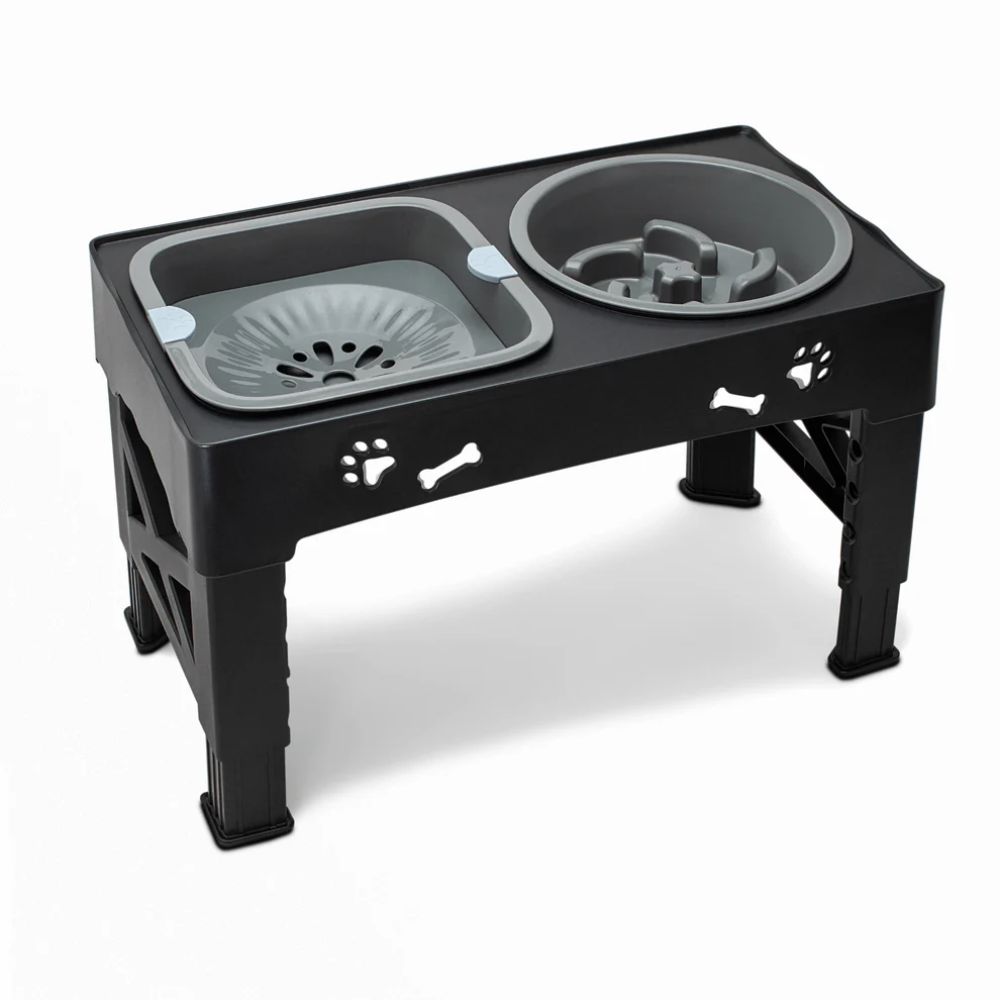 Elevated Dog Bowls – 3-in-1 Raised Feeding Station for Dogs