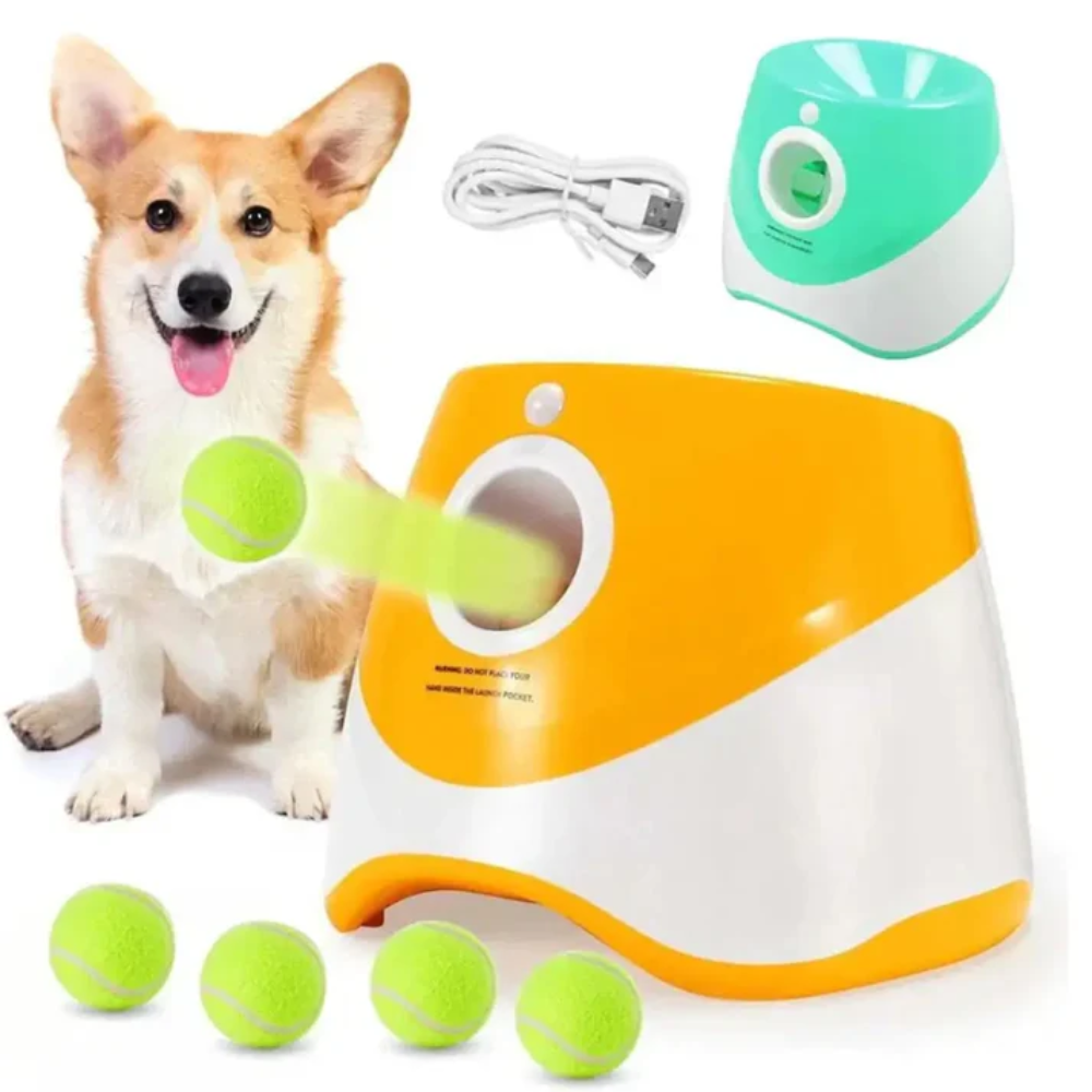 Automatic Dog Ball Launcher – Interactive Fetch Toy with 3 Distance Modes