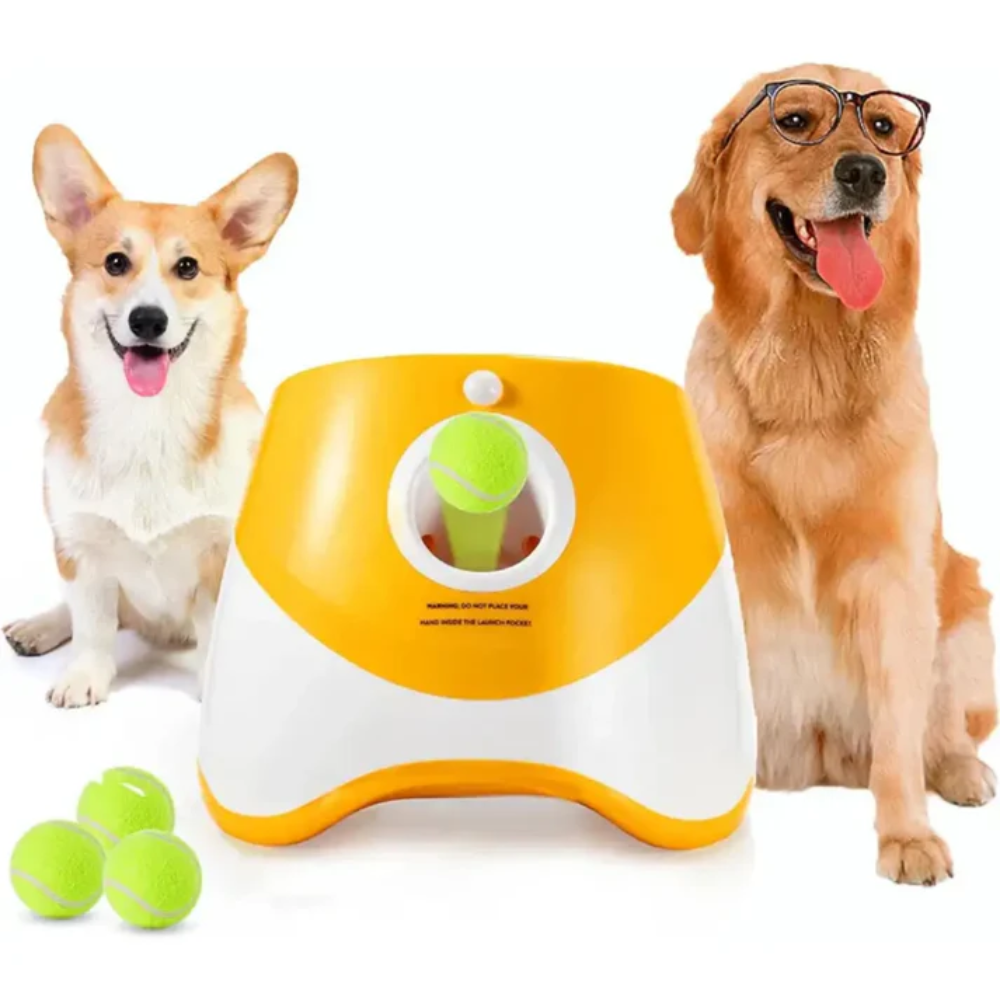 Automatic Dog Ball Launcher – Interactive Fetch Toy with 3 Distance Modes