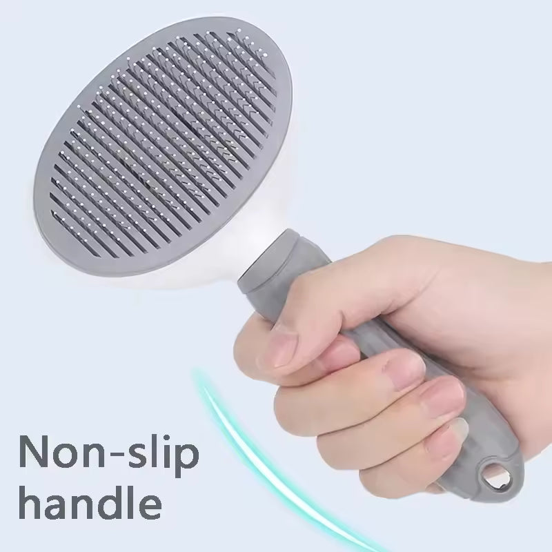 Self-Cleaning Pet Grooming Brush – Deshedding &amp; Dematting Comb for Dogs &amp; Cats
