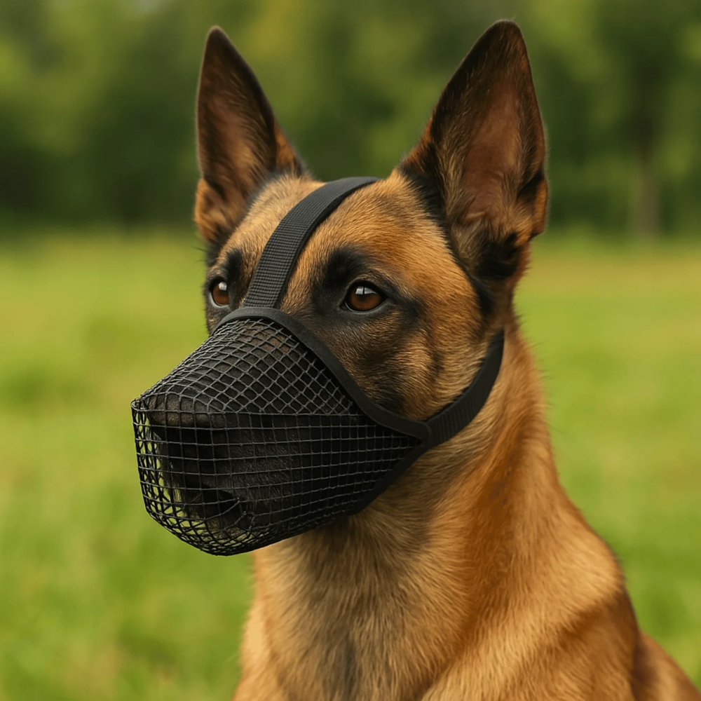 Soft Breathable Mesh Dog Muzzle with Adjustable Comfortable Fit