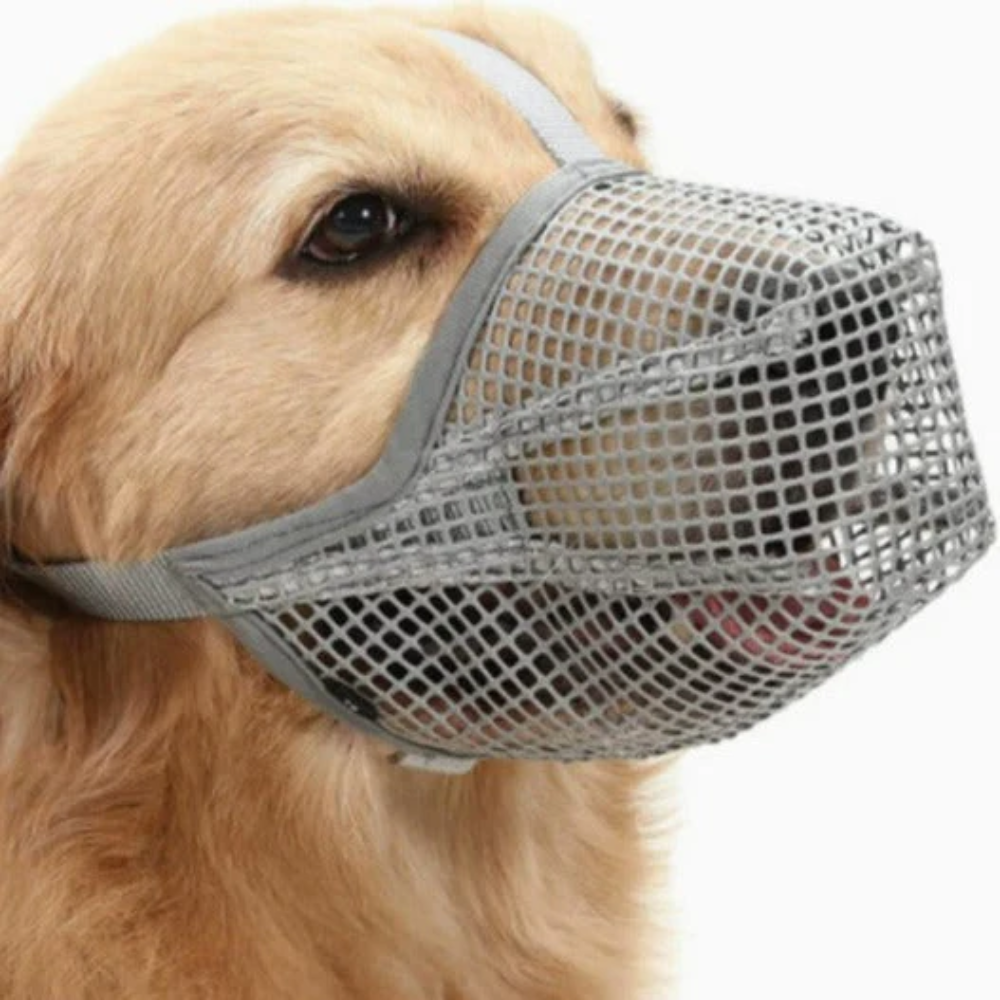 Soft Breathable Mesh Dog Muzzle with Adjustable Comfortable Fit