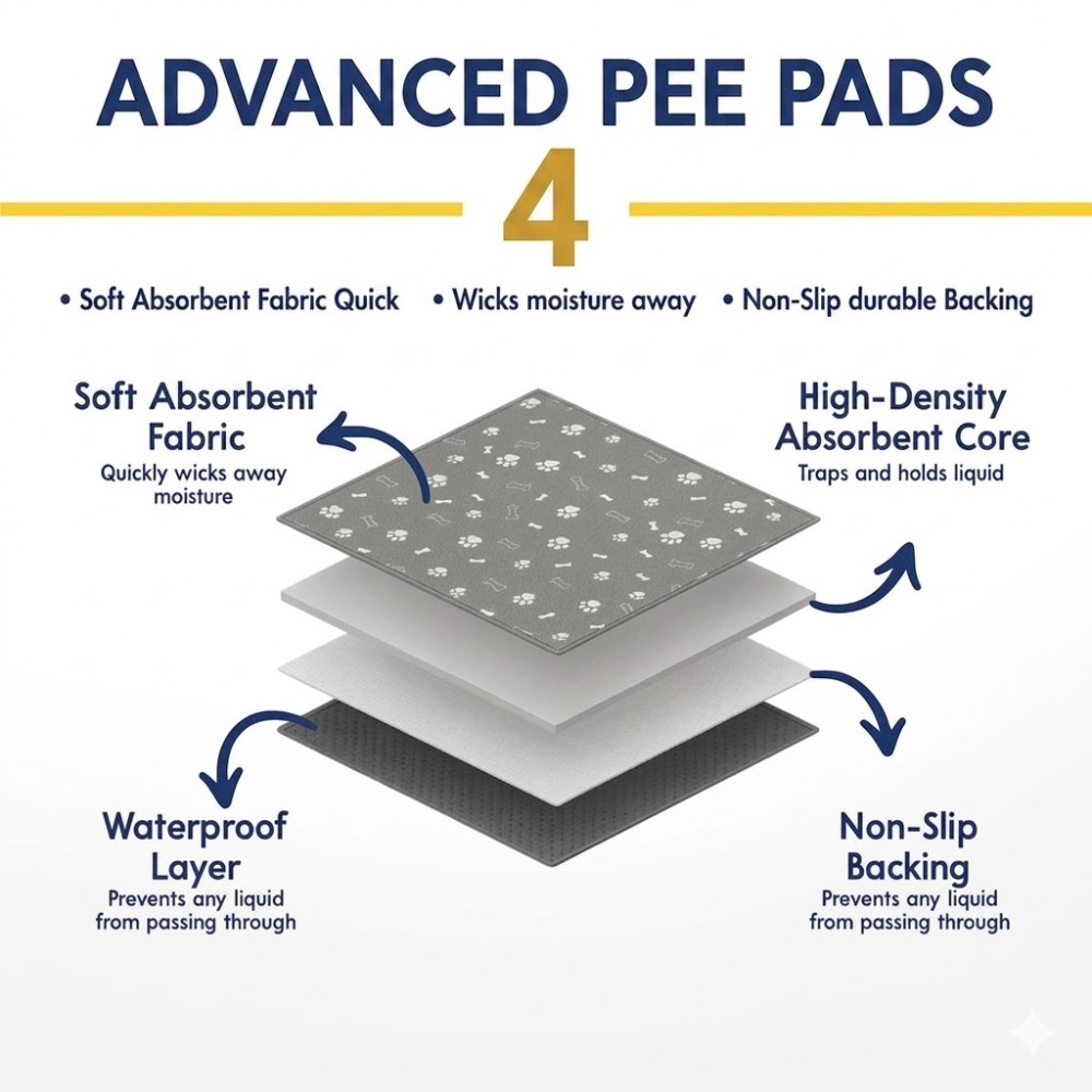 Washable Dog Training Pads – Reusable Waterproof Puppy Pads