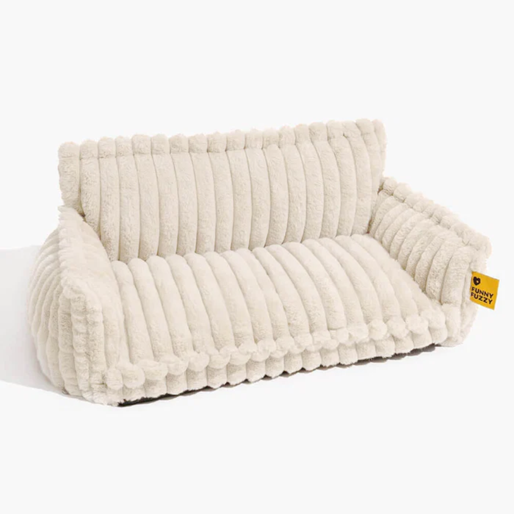 Washable Dog Sofa Bed – Large Fluffy Pet Pillow