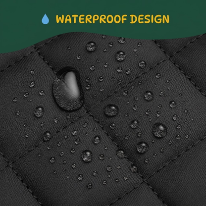 Waterproof Dog Car Back Seat Cover with Non Slip Base &amp; Storage Pockets