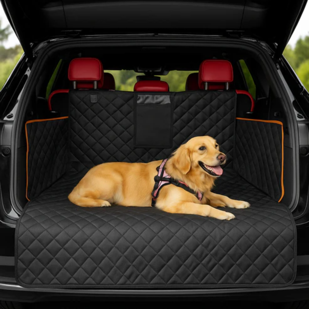Waterproof Dog Car Boot Liner &amp; Trunk Cover with Non Slip Backing