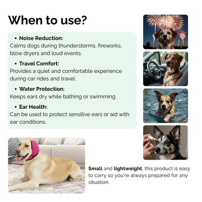 Waterproof Dog Ear Covers – Protective Dog Bathing Accessories