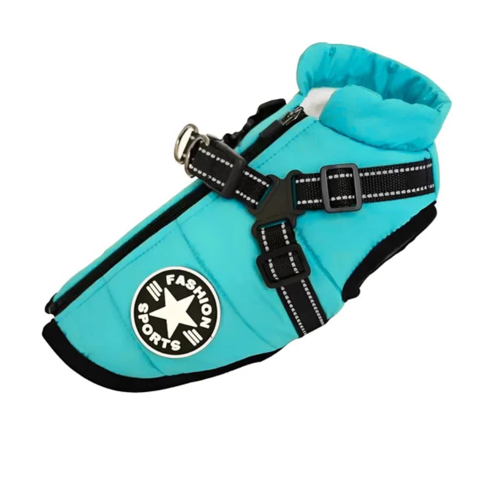 Waterproof Dog Winter Coat with Reflective Strips &amp; Warm Lining