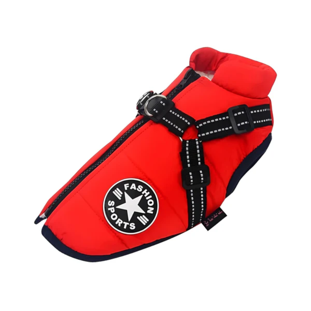 Waterproof Dog Winter Coat with Reflective Strips &amp; Warm Lining