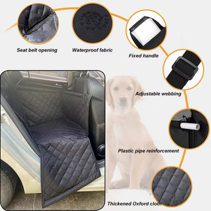 Waterproof Pet Car Seat Carrier – Folding Travel Hammock for Dogs &amp; Cats