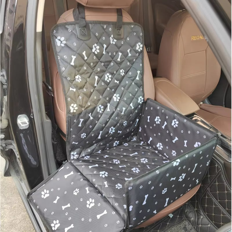 Waterproof Pet Car Seat Carrier – Folding Travel Hammock for Dogs &amp; Cats
