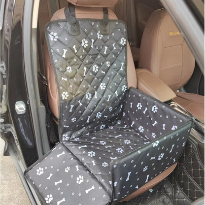 Waterproof Pet Car Seat Carrier – Folding Travel Hammock for Dogs &amp; Cats