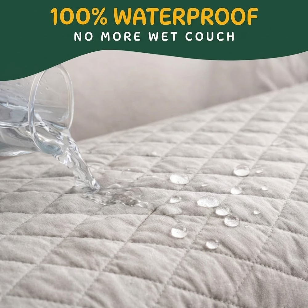 Waterproof Sofa Cover for Pets with Non Slip Backing – Couch Protector